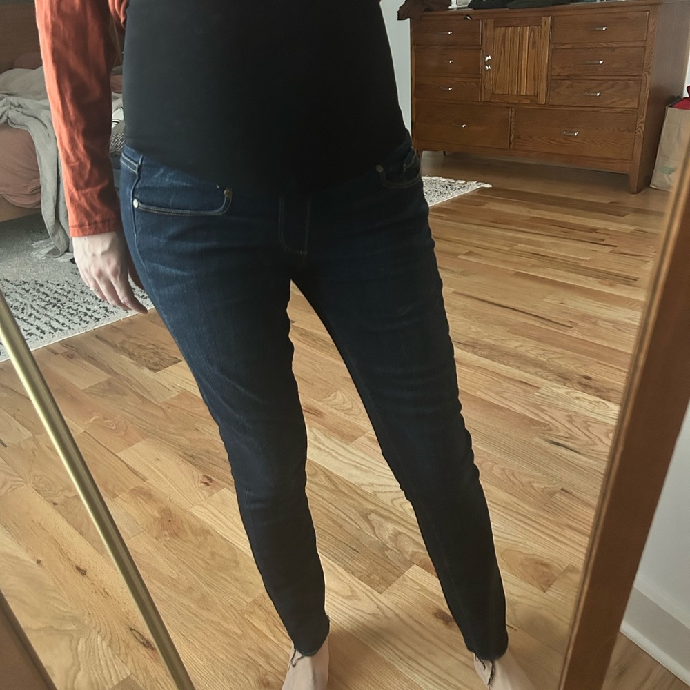 paige denim maternity jeans size 28